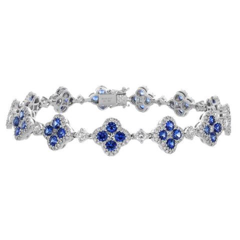 4F01368AWLBDS 18KT Blue Sapphire Bracelet
