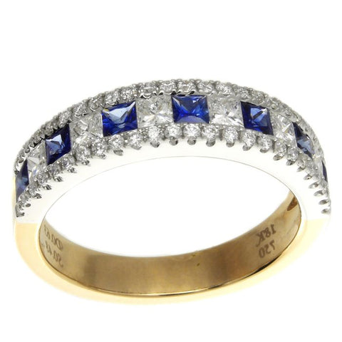 4F01666AWLRDS 18KT Blue Sapphire Ring