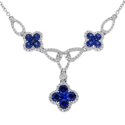 4F07750AWCHDS 18KT Blue Sapphire Necklace