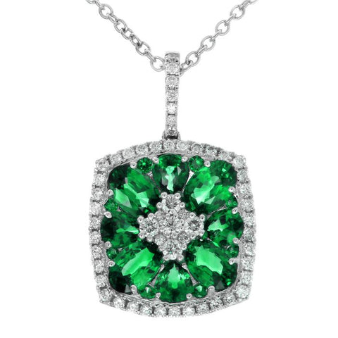 4F11017AWPDDE 18KT Emerald Pendant