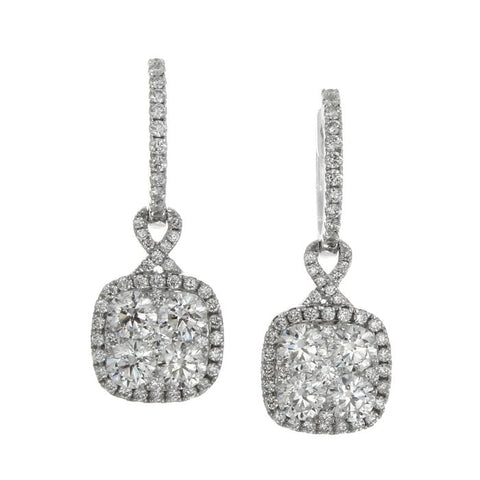 6F040903AWERD0 18KT White Diamond Earring