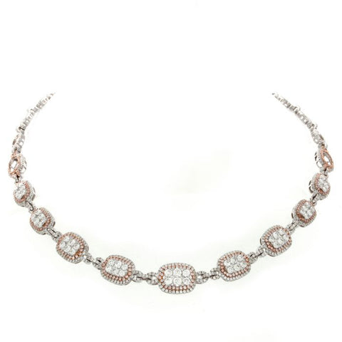 6F046542AQCHPD 18KT Pink Diamond Necklace