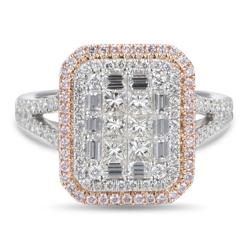 6F050626AQLRPD 18KT Pink Diamond Ring