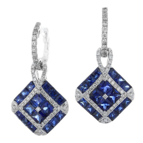 6F052082AWERDS 18KT Blue Sapphire Earring