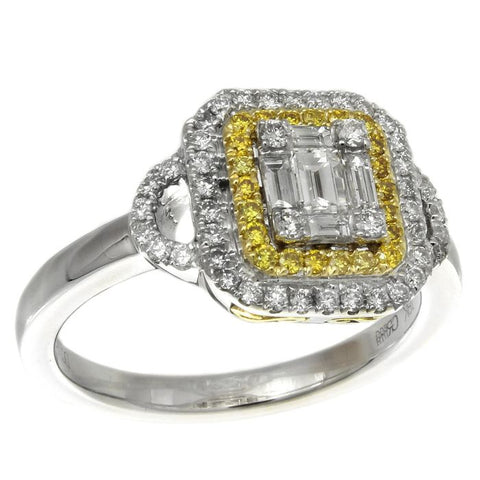 6F052881AULRYD 18KT Yellow Diamond Ring