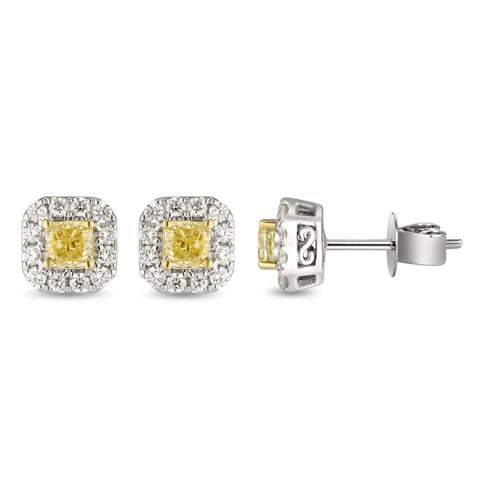 6F067297AUERYD 18KT Yellow Diamond Earring