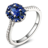 6F067884AWLRBDS 18KT Blue Sapphire Ring