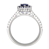 6F067886AWLRBDS 18KT Blue Sapphire Ring
