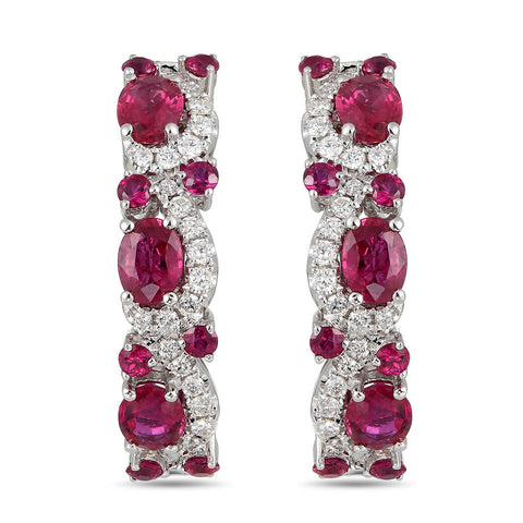 6F071971AWERDR 18KT Ruby Earring
