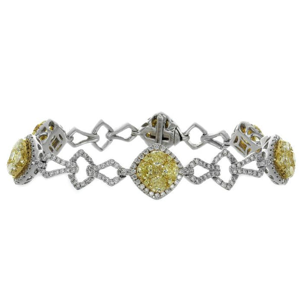 6F601819AULBYD 18KT Yellow Diamond Bracelet