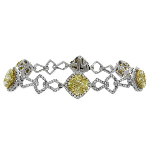 6F601819AULBYD 18KT Yellow Diamond Bracelet