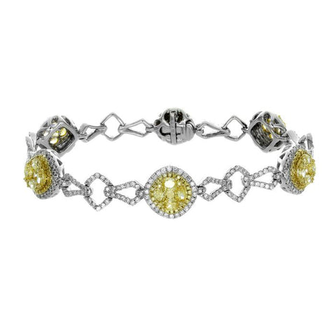 6F601830AULBYD 18KT Yellow Diamond Bracelet
