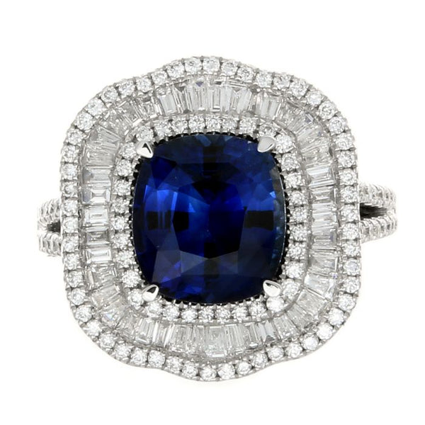 6F603135AWLRDS 18KT Blue Sapphire Ring
