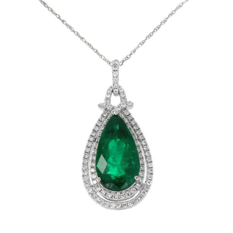 6F603159AWPDDE 18KT Emerald Pendant