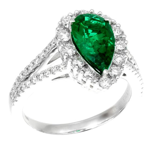 6F603395AWLRDE 18KT Emerald Ring