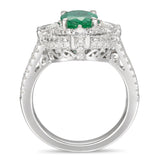 6F606444AWLRDE 18KT Emerald Ring