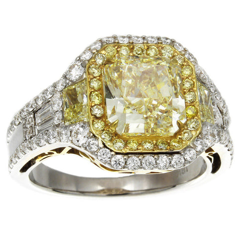 LF01140AWLRYD 18KT Yellow Diamond Ring