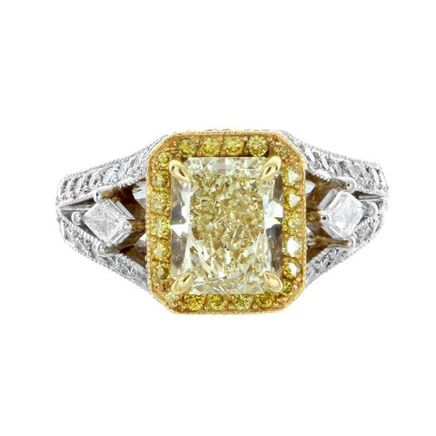 MB0027PUU2.02YD002 PT Yellow Diamond Ring