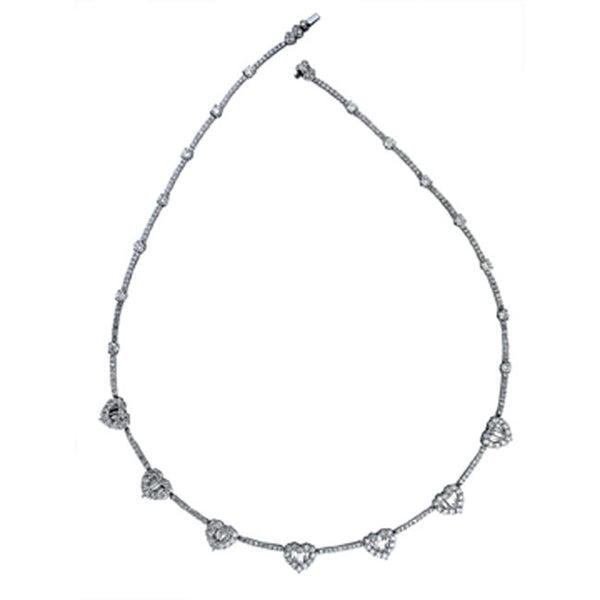 1F0010AWCHD0 18KT White Diamond Necklace