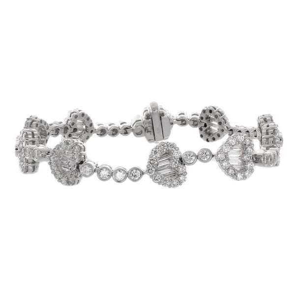 1F0029AWLBD0 18KT White Diamond Bracelet