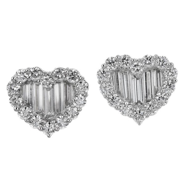 1F01233AWERD0 18KT White Diamond Earring