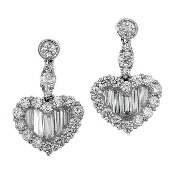 1F0145AWERD0 18KT White Diamond Earring