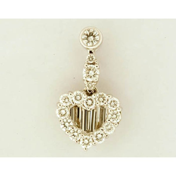 1F0146AWPDD0 18KT White Diamond Pendant