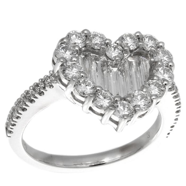 1F0355AWLRD0 18KT White Diamond Ring