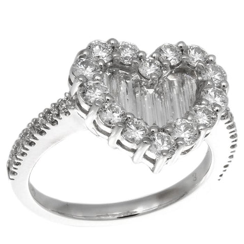 1F0355AWLRD0 18KT White Diamond Ring