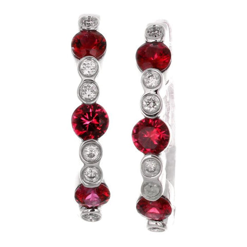 4F0014AWERDR 18KT Ruby Earring