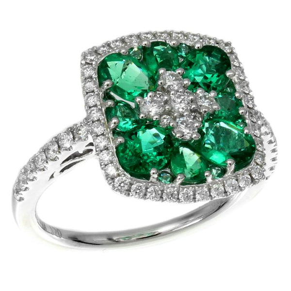 4F010469AWLRDE 18KT Emerald Earring