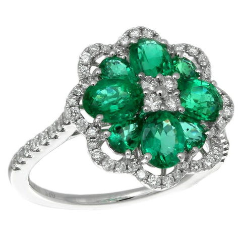 4F010606AWLRDE 18KT Emerald Ring