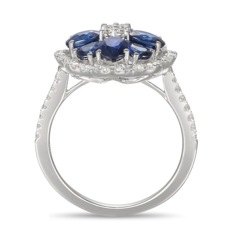 4F010606AWLRDS 18KT Blue Sapphire Ring