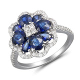4F010606AWLRDS 18KT Blue Sapphire Ring