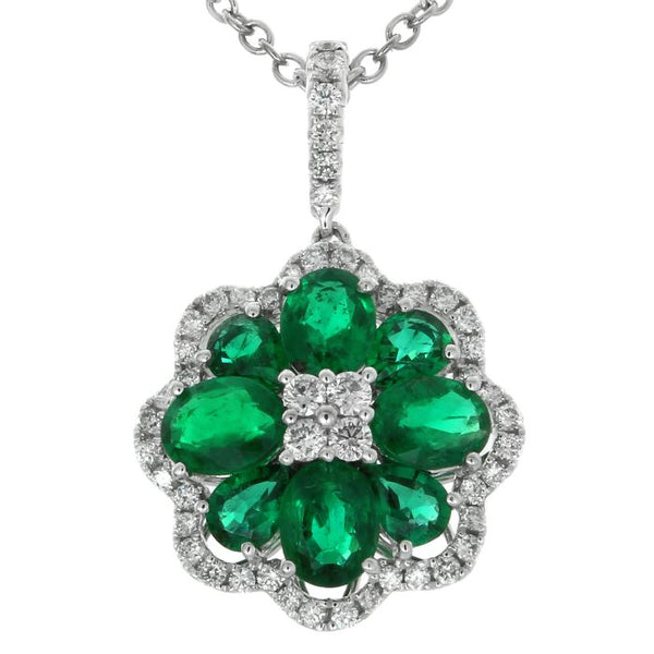 4F011201AWPDDE 18KT Emerald Earring