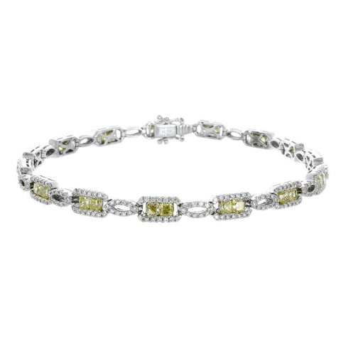 4F01146AWLBYD 18KT Yellow Diamond Bracelet