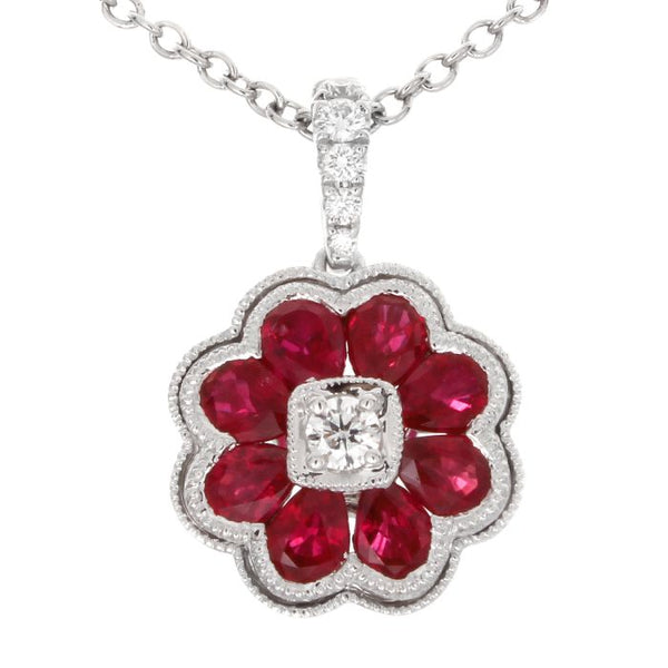 4F012026AWPDDR 18KT Ruby Pendant