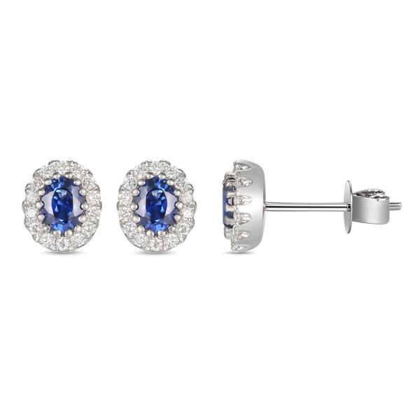 4F01440AWERDS 18KT Blue Sapphire Earring