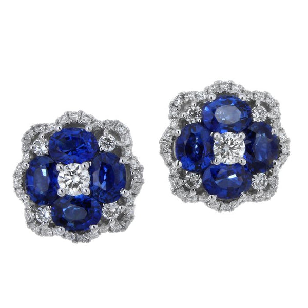 4F01461AWERDS 18KT Blue Sapphire Earring
