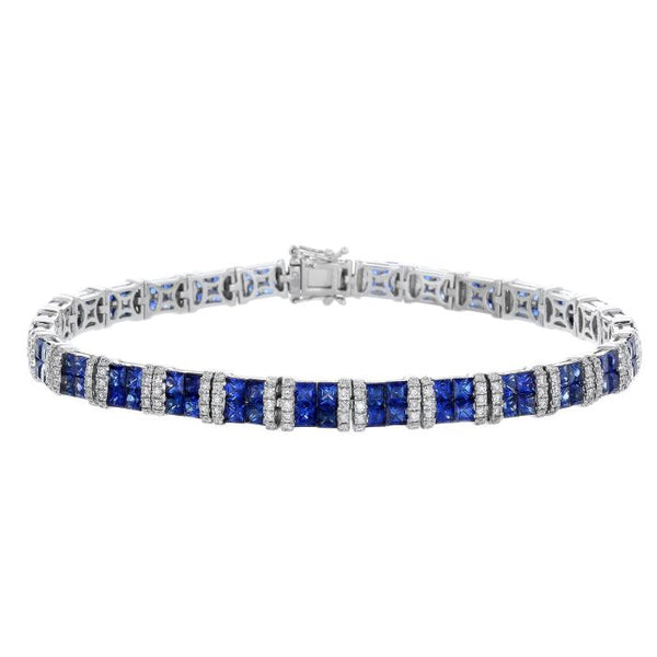 4F01531AWLBDS 18KT Blue Sapphire Bracelet