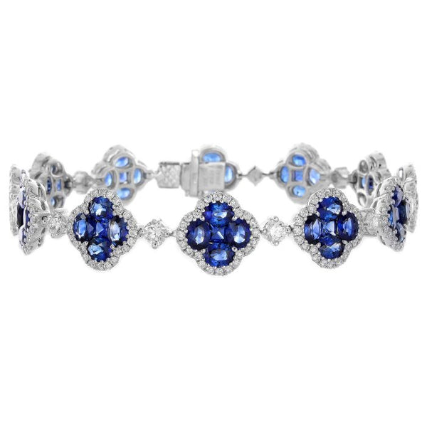 4F01664AWLBDS 18KT Blue Sapphire Bracelet
