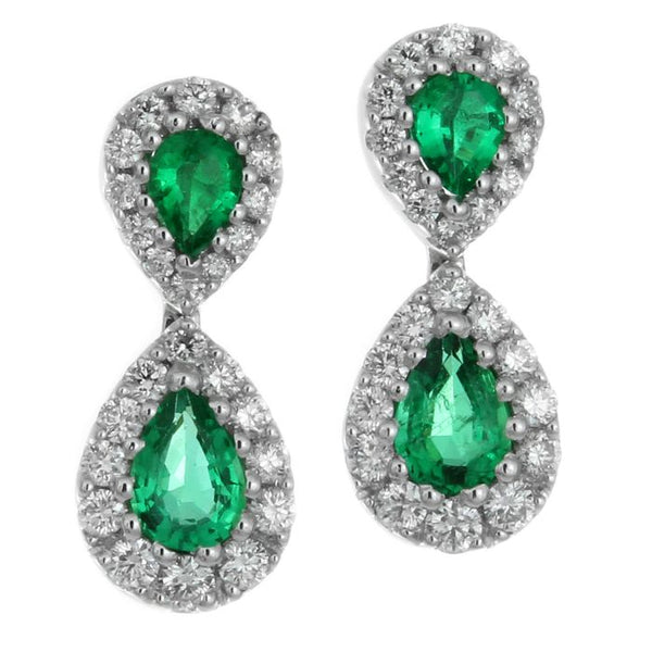 4F0184AWERDE 18KT Emerald Earring