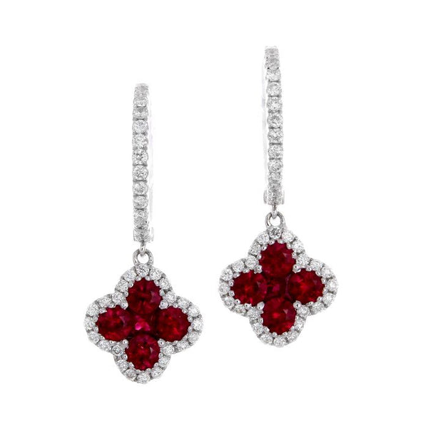 4F01970AWERDR 18KT Ruby Earring