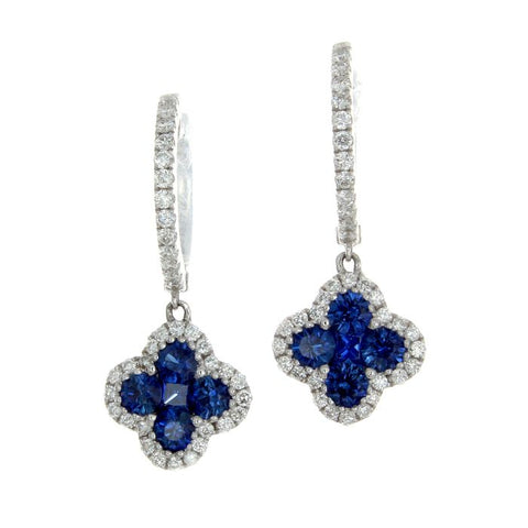 4F01970AWERDS 18KT Blue Sapphire Earring