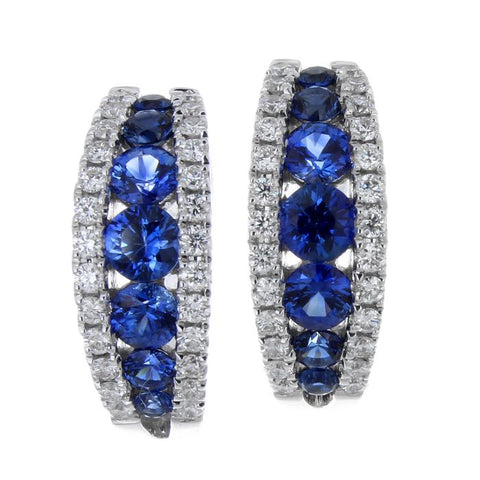 4F02350AWERDS 18KT Blue Sapphire Earring