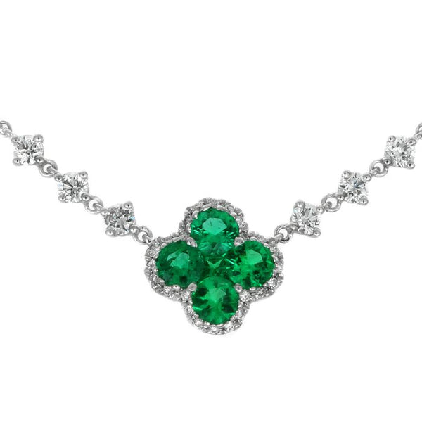 4F02373AWPDDE 18KT Emerald Pendant