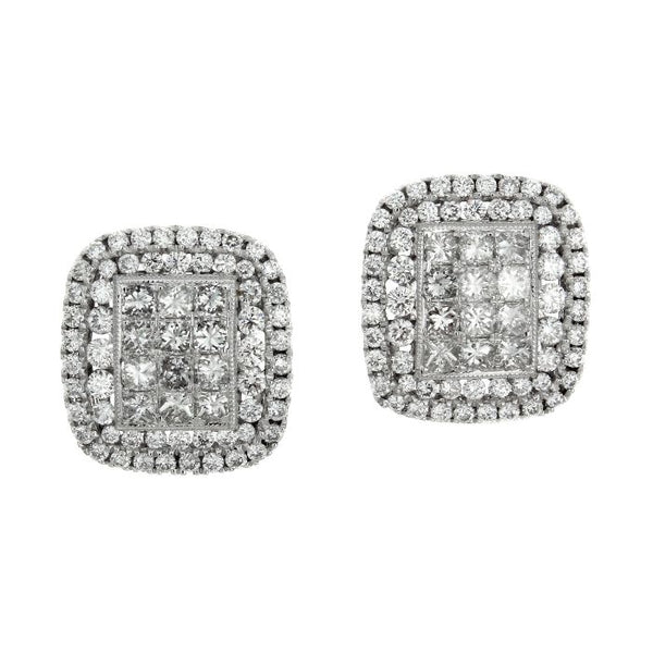 4F02497AWERD0 18KT White Diamond Earring