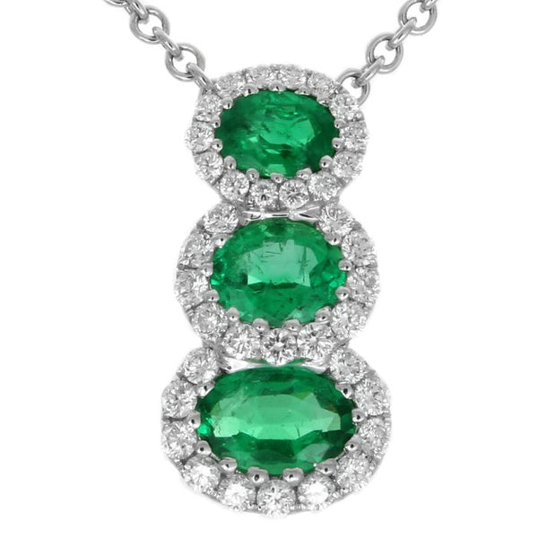 4F02761AWPDDE 18KT Emerald Pendant
