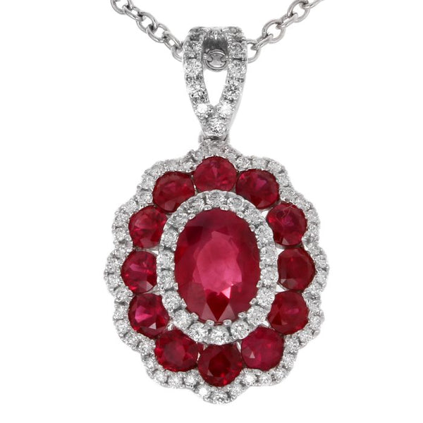 4F02784AWPDDR 18KT Ruby Pendant