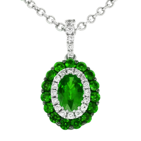 4F02811AWPDDE 18KT Emerald Pendant